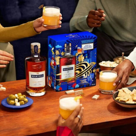 Martell Blue Swift Cognac Limited Edition Gift Set With Glasses