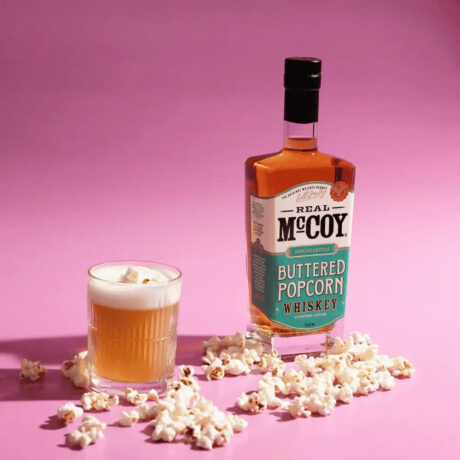 Real McCoy Smooth Buttered Popcorn Flavored Whiskey Spirit 700ml Bottle