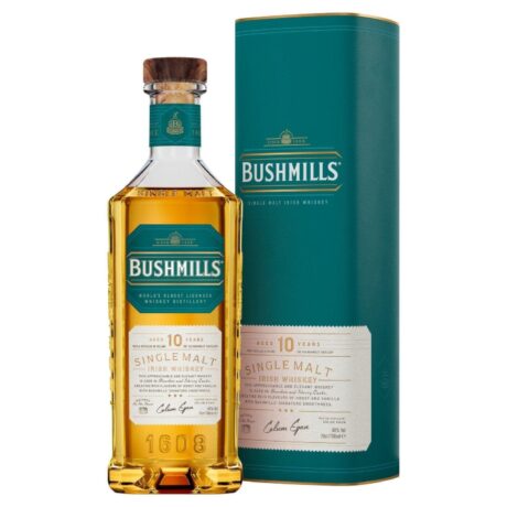Bushmills 10 Year Old Single Malt Triple Distilled Irish Whiskey